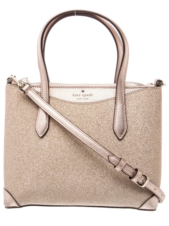 kate spade Handbags - Kate Spade Rose Gold Glitter Shoulder Bag / Crossbody